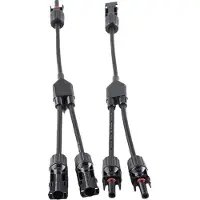 Fothermo Solaranschluss Solarkabel Parallelstecker Solarmodul 2 3 4 fach Solar : 2-fach