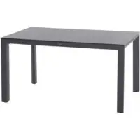 Siena Garden Silva Dining Tisch – 180 x 95 cm, Aluminium (matt anthrazit) & HPL Ferro