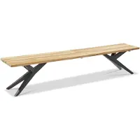 Set One By Musterring Rotterdam Bank Edelstahl/Teak