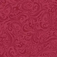 Mank Serviette Airlaid Lias in Bordeaux, 40 x 40 cm, 50 Stück - stoffähnlich Ornamente