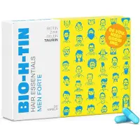 Dr. Pfleger Arzneimittel GmbH -H-TIN Hair Essentials Men forte: Abgestimmte Nährstoffkombination für Männerhaare, 30 St. Kapseln