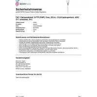 Goobay 95693, 305 m, Cat6, S/FTP (S-STP), Grau