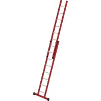 MUNK Günzburger Steigtechnik MUNK Kunststoff Schiebeleiter mit Standardtraverse 2x8 Sprossen