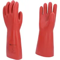 Ks Tools Elektriker-Schutzhandschuh mit mechanischem Schutz, Größe 11, Klasse 4, rot