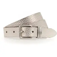 Tamaris Ledergürtel "Cara Silver" mit Metallic-Finish