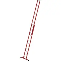 MUNK Günzburger Steigtechnik MUNK Kunststoff Schiebeleiter mit Standardtraverse 2x12 Sprossen