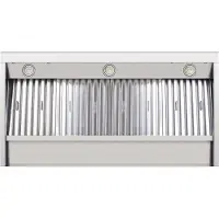 CombiSteel Wandhaube 1200 mm - Abzugshaube - 3x3 LED - mit Motor