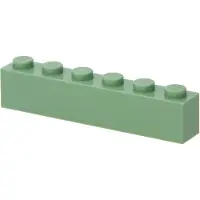 LEGO 500 Steine 1x6, Sandgrün