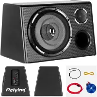 Peiying Auto-Subwoofer Bassbox Röhre 10" 200 W