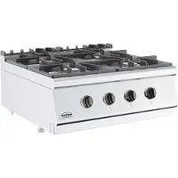 CombiSteel Gastro Gasherd 4 Brenner – 800 mm breit, 4x 6,5 kW