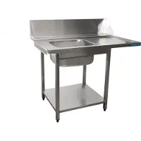 Saro Zulauftisch Spülmaschine links, 1200 mm