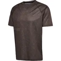 Hummel Hmlcourt Aop Light Weight T-Shirt - turkish gray, Größe:M
