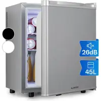 Klarstein Mini Kühlschrank für Zimmer, Mini-Kühlschrank für Getränke, Snacks & Kosmetik, Kleine Minibar, Kühlschrank Klein & Leise, Verstellbare Ablagen, Kleiner Skincar Kühlschrank 6-18°C, 45L