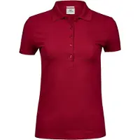 Tee Jays 145 | Damen Luxury Stretch Poloshirt - Farbe: Red - Größe: XXL
