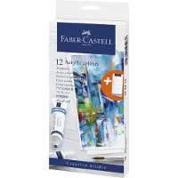 Faber-Castell - Acrylic colour cardboard box (12 pcs) (379212)