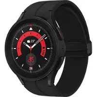 Samsung Galaxy Watch5 Pro Smartwatch, Gesundheits- & Sporttracker, lange Akkulaufzeit, Bluetooth, 45 mm, Schwarz, 1 Jahr Erweiterung