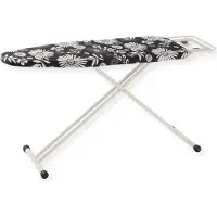 Sensahome Bügelbrett – Klappbarer Bügeltisch mit Bügeleisenständer – 120×38cm – Blumen