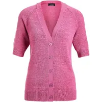 Goldner Strickjacke "Damen Cardigan in Pink, Halbarm" Tonale Knöpfe