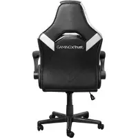 Trust GXT 703W Riye Gaming Stuhl Weiß / Schwarz - Verstellbar, Klappbare Armlehnen, Atmungsaktiv, Belastbarkeit bis 140kg