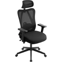 CLP Bürostuhl Elisha höhenverstellbar drehbar und ergonomisch schwarz