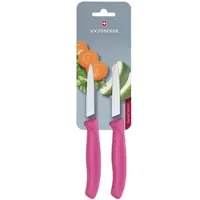 Victorinox Schälmesser mit rosa Spitze 8 cm (2er-Set)