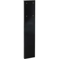 MEFA Säule 72 Stahl pulverbeschichtet BxHxT 205/1100/47 mm Tiefschwarz RAL 9005