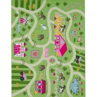 TT Home Kinderzimmerteppich Teppich Junge Mädchen Kinderteppich Baby Rutschfest Strasse