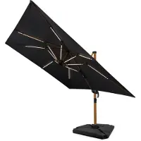 Vonroc LED-Parasolenbeleuchtung – 15 Lichtleisten – wiederaufladbarer 2600mAh-Akku | Für GP501XX & GP506XX