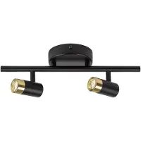 Rabalux 75041 Badezimmerleuchten Kadir LED 6 Metall Kunststoff schwarz/ golden