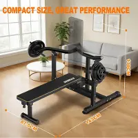 StarTech.com Brustpressmaschine fürs Home Gym - Trainingsbank - Unabhängige Konvergierende Arme - Brust/Schulter/Core - Krafttraining - Gewichtsscheiben Nicht Enthalten