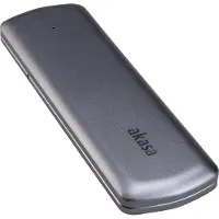 Akasa AK-ENU3M2-05, SSD-Gehäuse, M.2, M.2, PCI Express 3.0, Serial ATA II, Serial ATA III, 10 Gbit/s, USB Anschluss, Silber