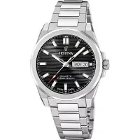 Festina Herrenuhr Swiss Made Armbanduhr Edelstahl silber UF20073/5