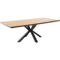 MCA Direkt Import MCA Direkt DEBA Tisch braun/Schwarz mit Baumkante