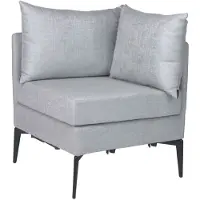 Stern Marta Eckelement Aluminium/Outdoorstoff meliert