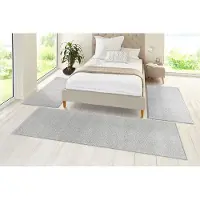 Hanse Home Bettumrandung "Pure 100" Höhe 13 mm 3 Stk. tlg. Kurzflor, Unifarben, Teppich, Bettläufer, Bettvorleger, Teppichläufer