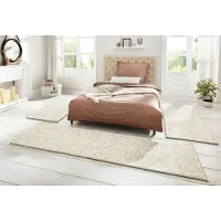 Hanse Home Bettumrandung "Wolly 2" Höhe 12 mm 3 Stk. tlg. Bettvorleger, 3-teiliger Läufer Set, Unifarben, Kurzflor, Bettläufer