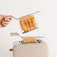 Create Pack TOAST RETRO Klein Toaster für breite Scheiben + 2 SANDWICHZANGEN
