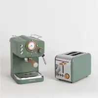 Create Pack TOAST RETRO Toaster + THERA RETRO Espresso-Maschine mit mattem Finish