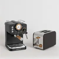 Create Pack TOAST RETRO Toaster + THERA RETRO Espresso-Maschine mit mattem Finish