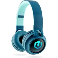 PowerLocus Kinder Kopfhörer Over-Ear mit 85db Lautstärkebegrenzung LED-licht Faltbare HD Stereo, Kabellose und Kabel, eingebautes Mikrofon für Handy, Tablet,PC