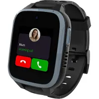 XPLORA Telefon Uhr für Kinder - 4G, Anrufe, Nachrichten, Schulmodus, SOS-Funktion, GPS, Kamera und Schrittzähler (SCHWARZ)