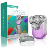 Voyor Damenrasierer Elektrisch 3D Epilierer Wasserdicht Gesicht Beine Arme Intimrasierer Mini Tragbar Type-C Wiederaufladbar Schmerzfrei ES310