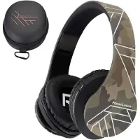 PowerLocus Bluetooth Over-Ear Kopfhörer, Kabellos Stereo Faltbare Kopfhörer Kabellose und Kabel-Kopfhörer mit Integriertem Mikrofon, Micro SD/TF, FM für Handys
