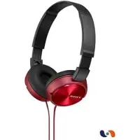 Sony MDR-ZX310 On-Ear Kopfhörer, Metallic-Rot, Faltbar, 30mm Treiber, 10–24 kHz, Kraftvoller Bass, Leichtes Design, Langes Kabel, Hoher Tragekomfort!!