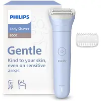 Philips Lady Shaver Series 6000 Damenrasierer kabellos, Nass- & Trockenrasur, 3-Klingen-System, für Beine & Körper, 80 Min. Laufzeit, BRL127/00