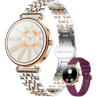 Lige 2026 Smartwatch Damen mit HD-Display, Fitnessuhr mit Schlaftracking, Herzfrequenzmessung, Bluetooth-Anruf & Aktivitätstracker –Elegant & Modern (Gold)