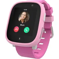 XPLORA X6 Kids Smartwatch, 4G, Anrufe, Nachrichten, Schulmodus, SOS, GPS, Kamera, Schrittzähler, Pink