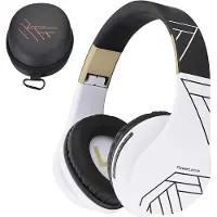 PowerLocus Bluetooth Over-Ear Kopfhörer, Kabellos Stereo Faltbare Kopfhörer Kabellose und Kabel-Kopfhörer mit Integriertem Mikrofon, Micro SD/TF, FM für Handys
