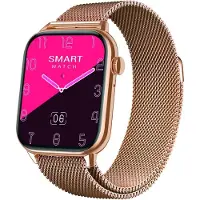 Atlanta Smartwatch mit Herzfrequenz, Puls, Blutdruck, EKG, Schlafmonitor, Schritte, Musiksteuerung, Farbdisplay, Sportuhr mit Wechselarmband