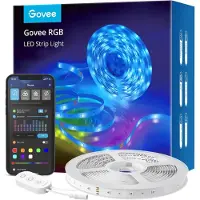 Govee WiFi LED Strip 5m,RGB LED Streifen, App-steuerung,Musik Sync,Funktioniert mit Alexa und Google Assistant, Farbwechsel DIY Deko Schlafzimmer Wohnzimmer